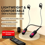 Cuffie multifunzione per trasmissioni in diretta con scheda audio e microfono wireless da collo., G10T