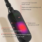 Cuffie multifunzione per trasmissioni in diretta con scheda audio e microfono wireless da collo., G10T