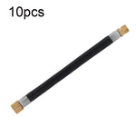 10 pezzi Tubo flessibile di prolunga in gomma per pompa da bicicletta con bocca US, Black 10cm, Black 12cm, Red 12.5cm, Green 12.5cm, Black 19cm