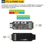 Modulo convertitore seriale multiprotocollo USB YAHBOOM per STM32, ESP32, Raspberry Pi, Module, Module + DuPont Wire, Module + DuPont wire + Type-C