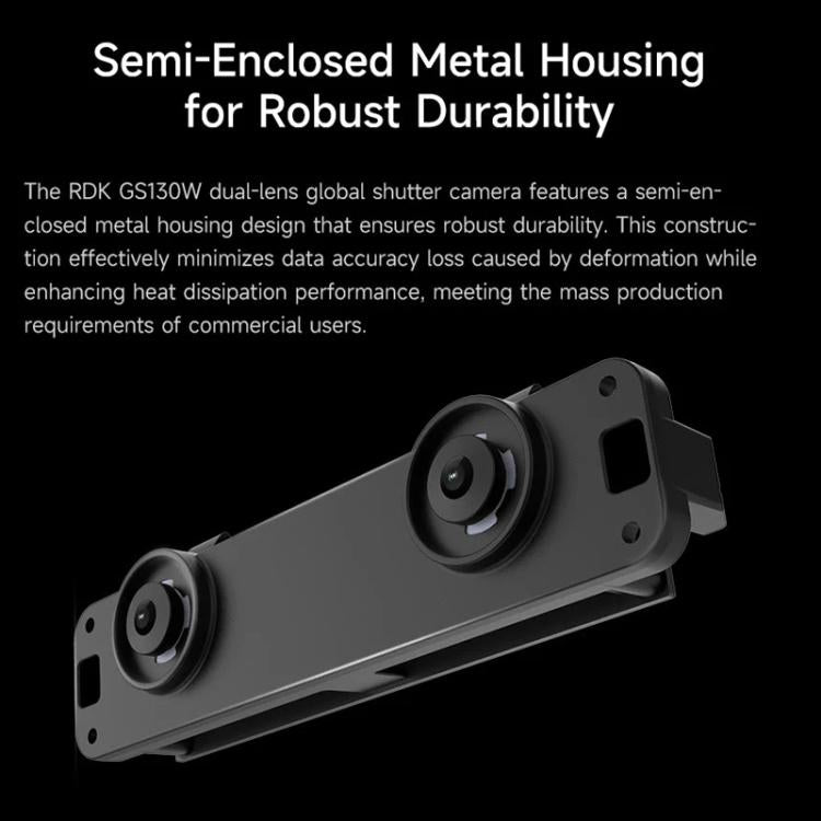 YAHBOOM D-Robotics RDK GS130W Stereo Camera For RDK X5/S100 P Dual 1.3MP Color Sensors, GS130W