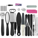 Kit per la cura dei piedi per la rimozione di calli e pelle morta. Set completo per pedicure., 17 In 1, 20 In 1, 23 In 1, 27 In 1