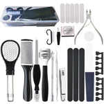 Kit per la cura dei piedi per la rimozione di calli e pelle morta. Set completo per pedicure., 17 In 1, 20 In 1, 23 In 1, 27 In 1