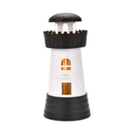 Umidificatore mini compatto a forma di faro da 290 ml, diffusore di nebulizzazione silenzioso per la casa.