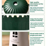 Umidificatore mini compatto a forma di faro da 290 ml, diffusore di nebulizzazione silenzioso per la casa.