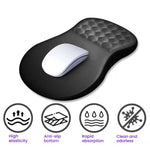 Ergonomic Silicone Mouse Pad with Wrist Rest for Gaming and Office Use
