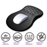 Ergonomic Silicone Mouse Pad with Wrist Rest for Gaming and Office Use
