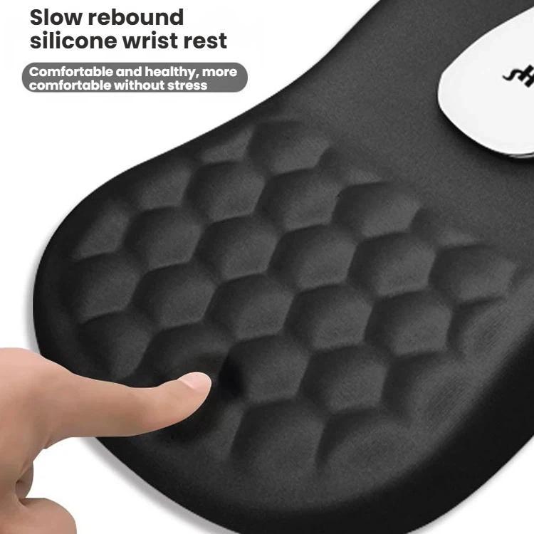 Ergonomic Silicone Mouse Pad with Wrist Rest for Gaming and Office Use