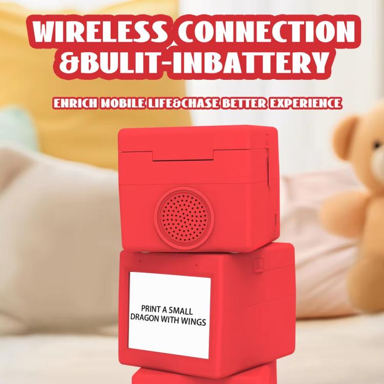 Mini stampante termica wireless Q15 AI con schermo da 3,5 pollici e funzione di riconoscimento vocale.