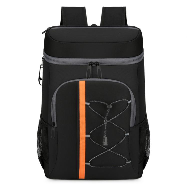 Zaino termico Vanaheimr da 20 litri con rivestimento interno in lamina di alluminio, design multi-tasca e strisce riflettenti.
