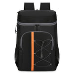 Zaino termico Vanaheimr da 20 litri con rivestimento interno in lamina di alluminio, design multi-tasca e strisce riflettenti.
