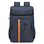 Zaino termico Vanaheimr da 20 litri con rivestimento interno in lamina di alluminio, design multi-tasca e strisce riflettenti.