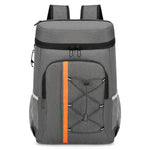 Zaino termico Vanaheimr da 20 litri con rivestimento interno in lamina di alluminio, design multi-tasca e strisce riflettenti.