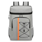 Zaino termico Vanaheimr da 20 litri con rivestimento interno in lamina di alluminio, design multi-tasca e strisce riflettenti.