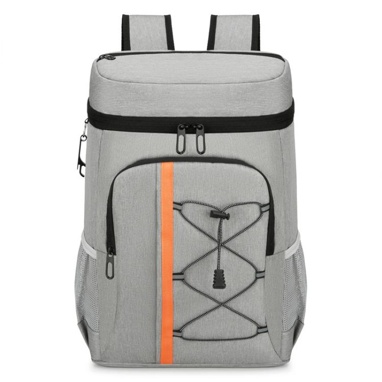 Zaino termico Vanaheimr da 20 litri con rivestimento interno in lamina di alluminio, design multi-tasca e strisce riflettenti.