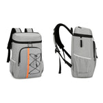 Zaino termico Vanaheimr da 20 litri con rivestimento interno in lamina di alluminio, design multi-tasca e strisce riflettenti.