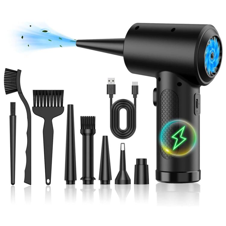 Ventilatore turbo portatile senza fili con aspirapolvere e 5 ugel