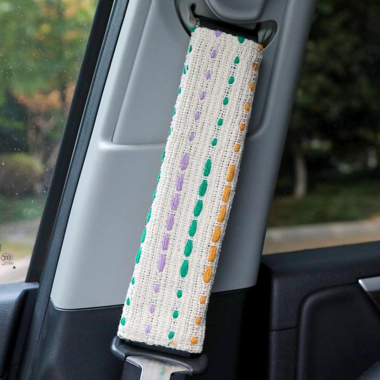 Coprispalle cintura sicurezza auto in tessuto 26x8 cm