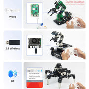 Gamepad wireless YAHBOOM Tri-Mode ROS per controller robot, compatibile con Jetson, Raspberry Pi, Switch e PC.