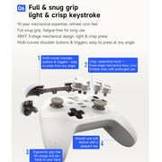 Gamepad wireless YAHBOOM Tri-Mode ROS per controller robot, compatibile con Jetson, Raspberry Pi, Switch e PC.