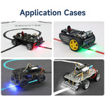 Modulo sensore di tracciamento di linea in scala di grigi a 8 canali YAHBOOM per robot per auto intelligenti