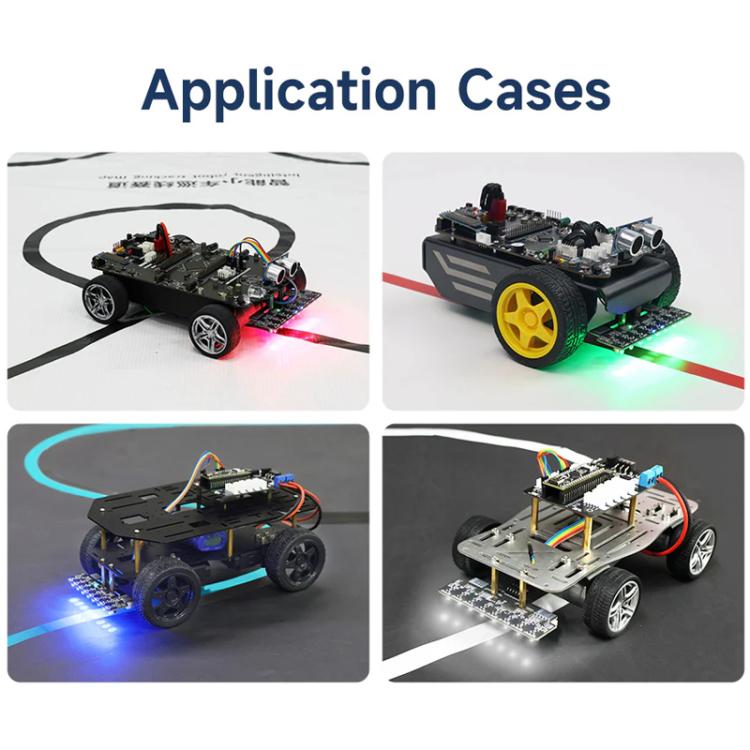 Modulo sensore di tracciamento di linea in scala di grigi a 8 canali YAHBOOM per robot per auto intelligenti