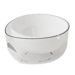 Cestello a doppio strato per lavare e scolare frutta e verdura, ideale per la cucina domestica e per scolare il riso., Transparent White