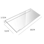 Supporto per tastiera da scrivania in acrilico, mensola per computer e staffa di supporto per la digitazione, Small, Large, Small With Anti-Slip Strip, Large With Anti-Slip Strip