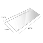 Supporto per tastiera da scrivania in acrilico, mensola per computer e staffa di supporto per la digitazione, Small, Large, Small With Anti-Slip Strip, Large With Anti-Slip Strip