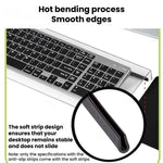 Supporto per tastiera da scrivania in acrilico, mensola per computer e staffa di supporto per la digitazione, Small, Large, Small With Anti-Slip Strip, Large With Anti-Slip Strip