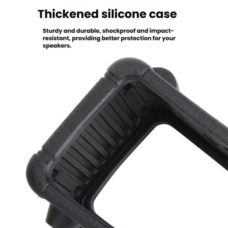 Custodia protettiva in silicone per Marshall Emberton III, guscio di ricambio portatile con tracolla regolabile.