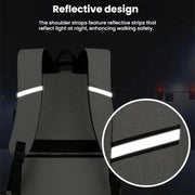 Vanaheimr Insulated 2-in-1 Backpack with Cooler Compartment & USB Port 15.6-inch Laptop Picnic Bag with Headphone Hole