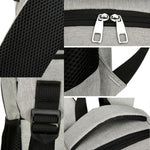 Vanaheimr Insulated 2-in-1 Backpack with Cooler Compartment & USB Port 15.6-inch Laptop Picnic Bag with Headphone Hole