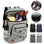 Zaino termico Vanaheimr da 35 litri con rivestimento in lamina di alluminio, ideale per spiaggia, picnic e campeggio.