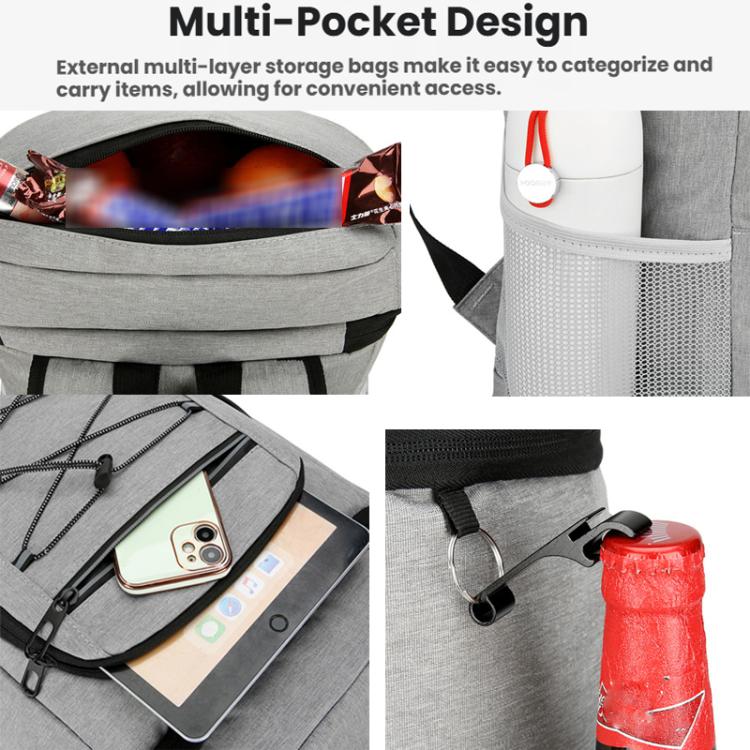 Zaino termico Vanaheimr da 35 litri con rivestimento in lamina di alluminio, ideale per spiaggia, picnic e campeggio.