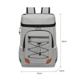 Zaino termico Vanaheimr da 35 litri con rivestimento in lamina di alluminio, ideale per spiaggia, picnic e campeggio.