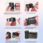 Impugnatura per fotografia di strada Flymile Bluetooth con base a sgancio rapido per DJI Osmo Action 5 Pro / 6
