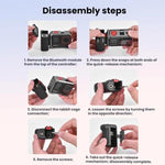 Impugnatura per fotografia di strada Flymile Bluetooth con base a sgancio rapido per DJI Osmo Action 5 Pro / 6