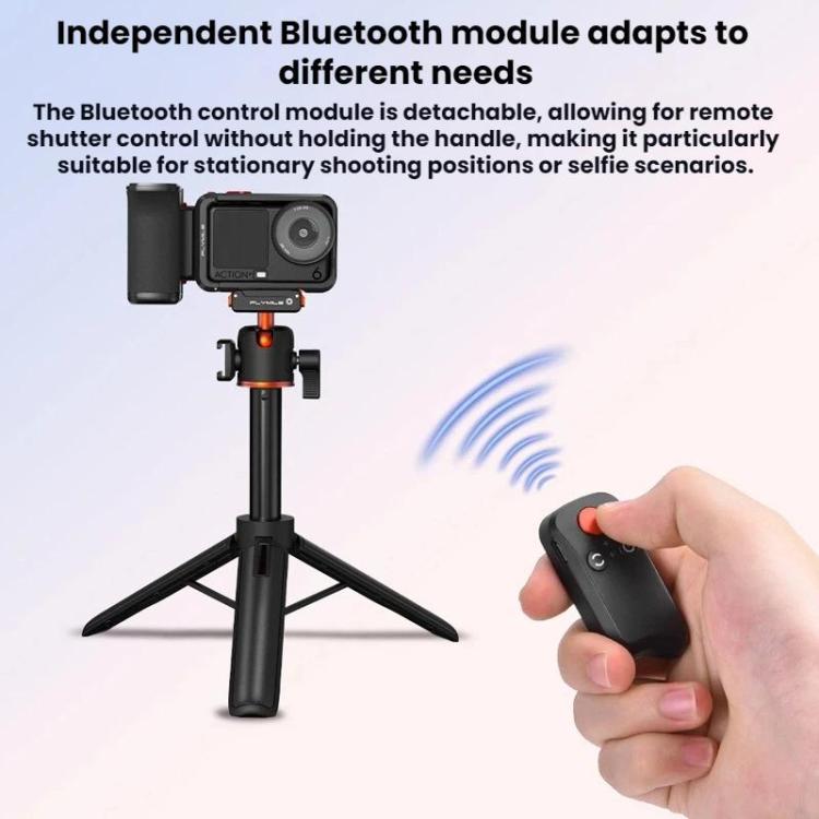 Impugnatura per fotografia di strada Flymile Bluetooth con base a sgancio rapido per DJI Osmo Action 5 Pro / 6