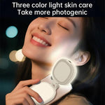 K10 Luce magnetica tricolore per telefono, ideale per streaming live, fotografia, bellezza, esterni, tascabile e selfie.
