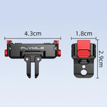 Adattatore a sgancio rapido magnetico Flymile per DJI Osmo 360 / Action 3 / 4 / 5 Pro, Aluminum Alloy