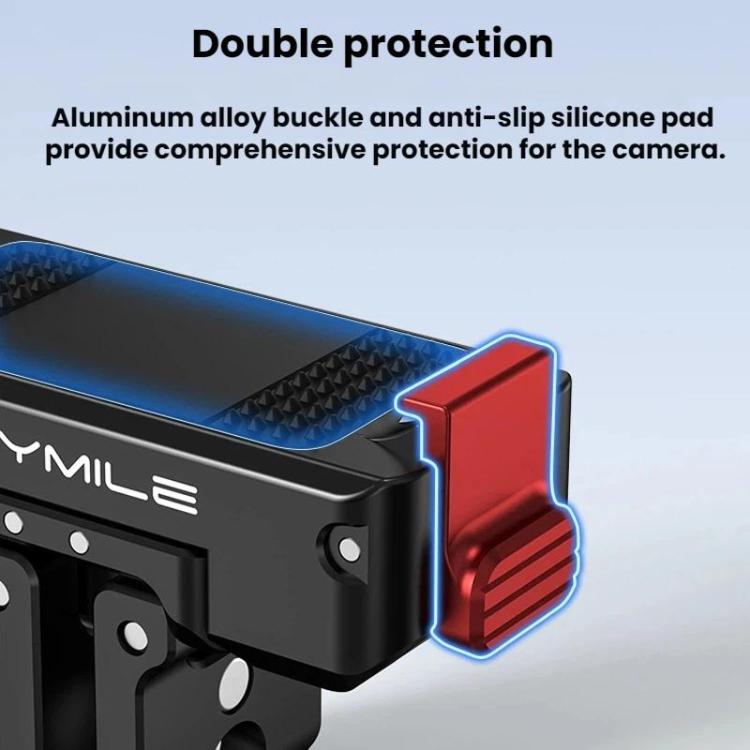 Adattatore a sgancio rapido magnetico Flymile per DJI Osmo 360 / Action 3 / 4 / 5 Pro, Aluminum Alloy