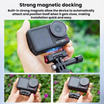 Adattatore a sgancio rapido magnetico Flymile per DJI Osmo 360 / Action 3 / 4 / 5 Pro, Aluminum Alloy
