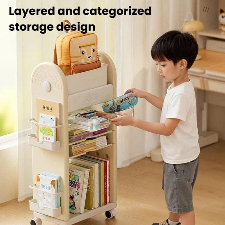 Carrello portaoggetti multifunzionale con cassetti e divisori, ripiano organizer a più livelli con ruote, 3 Layers Pink, 3 Layers Grey, 3 Layers White, 5 Layers Pink, 5 Layers Grey, 5 Layers White