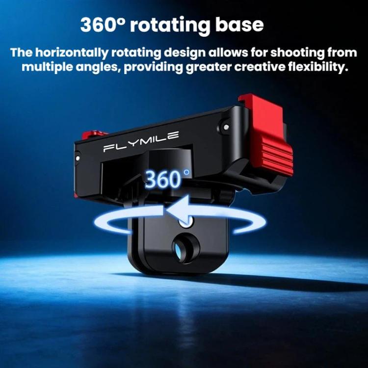 Adattatore a sgancio rapido magnetico Flymile per DJI Osmo 360 / Action 3 / 4 / 5 Pro, Plastic