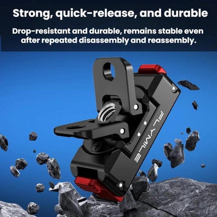 Adattatore a sgancio rapido magnetico Flymile per DJI Osmo 360 / Action 3 / 4 / 5 Pro, Plastic