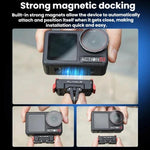 Adattatore a sgancio rapido magnetico Flymile per DJI Osmo 360 / Action 3 / 4 / 5 Pro, Plastic