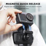 Tracolla a sgancio rapido magnetico per zaino BRDRC Action Cameras, For DJI Action 6 / Nano, For DJI Action 3 / 4 / 5Pro / Osmo 360, For Insta360 Ace Pro 1 / 2 / ACE / X5, For Gopro, 1/4 Interface
