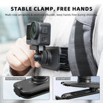 Tracolla a sgancio rapido magnetico per zaino BRDRC Action Cameras, For DJI Action 6 / Nano, For DJI Action 3 / 4 / 5Pro / Osmo 360, For Insta360 Ace Pro 1 / 2 / ACE / X5, For Gopro, 1/4 Interface