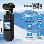 Videocamera da corpo X20 HD con obiettivo, visione notturna a infrarossi, videocamera d'azione portatile., Direct Recording 1080P, 1080P+WFIF, 2K+WIFI